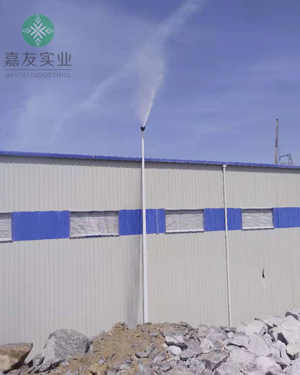 ：上海鹏砂实业有限公司漳州分公司安装旋转雾桩降尘系统案例