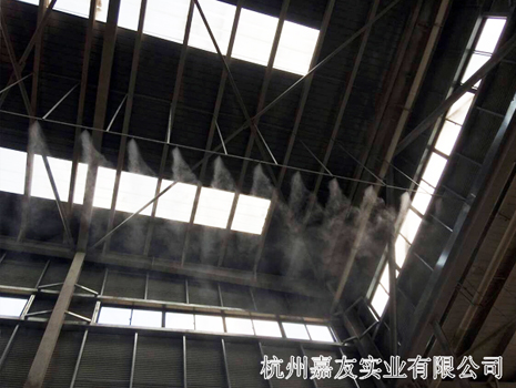 碎石车间喷雾降尘案例图4 碎石车间喷雾降尘案例图4