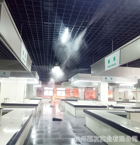 星辉注册喷雾降温设备安装图片