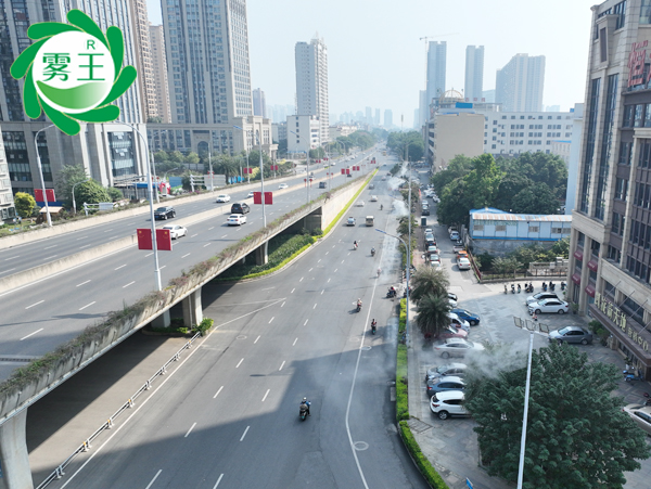 城市道路路灯杆喷雾降尘系统 (3)