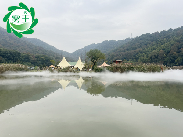 咖啡店湖面雾森系统 (2)